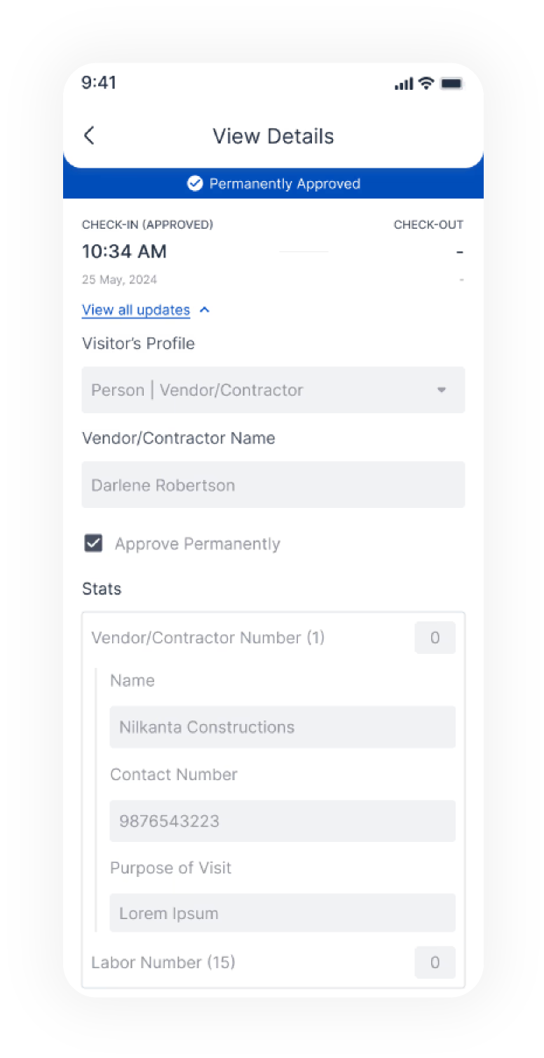 View details - permanently approved